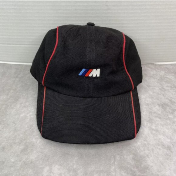 BMW M Series Hat Adult One Size Black Genuine Retro Motorsport Stripes Logo Cap - Picture 1 of 10